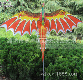 潍坊传统类大恐龙风筝 装饰美陈类风筝  手工绘制风筝