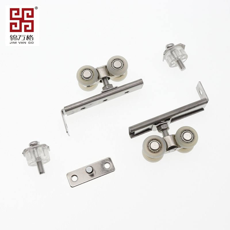 不锈钢衣柜小吊轮趟门轮推拉滑轮轨道小型移门轮木门静音柜门滑轮