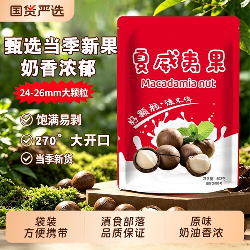 大颗粒夏威夷果奶油味坚果休闲零