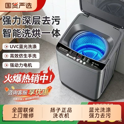 扬子全自动洗衣机10KG/12公斤家用波轮大容量出租房小型洗脱一体