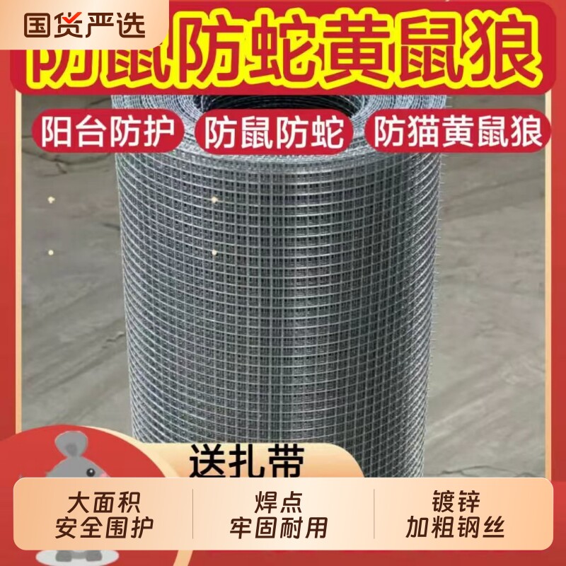304号钢丝网铁丝网防鼠防蛇养殖养鸡围栏防盗窗护栏防护网格防锈