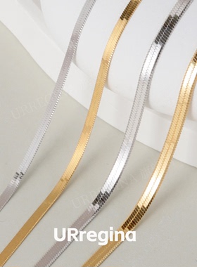 URREGINA银蛇骨链时尚百搭