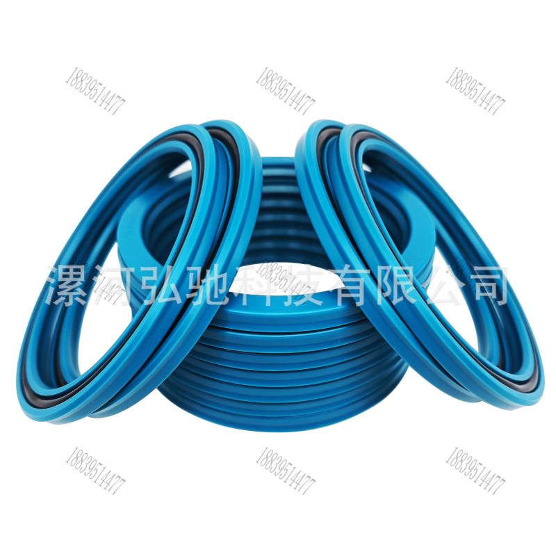 厂家直供RU63 DA2活塞杆密封蓝色聚氨酯油封90*105*6