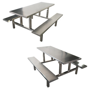 厂家直供 不锈钢304食堂餐桌 不锈钢餐桌 不锈钢餐桌椅