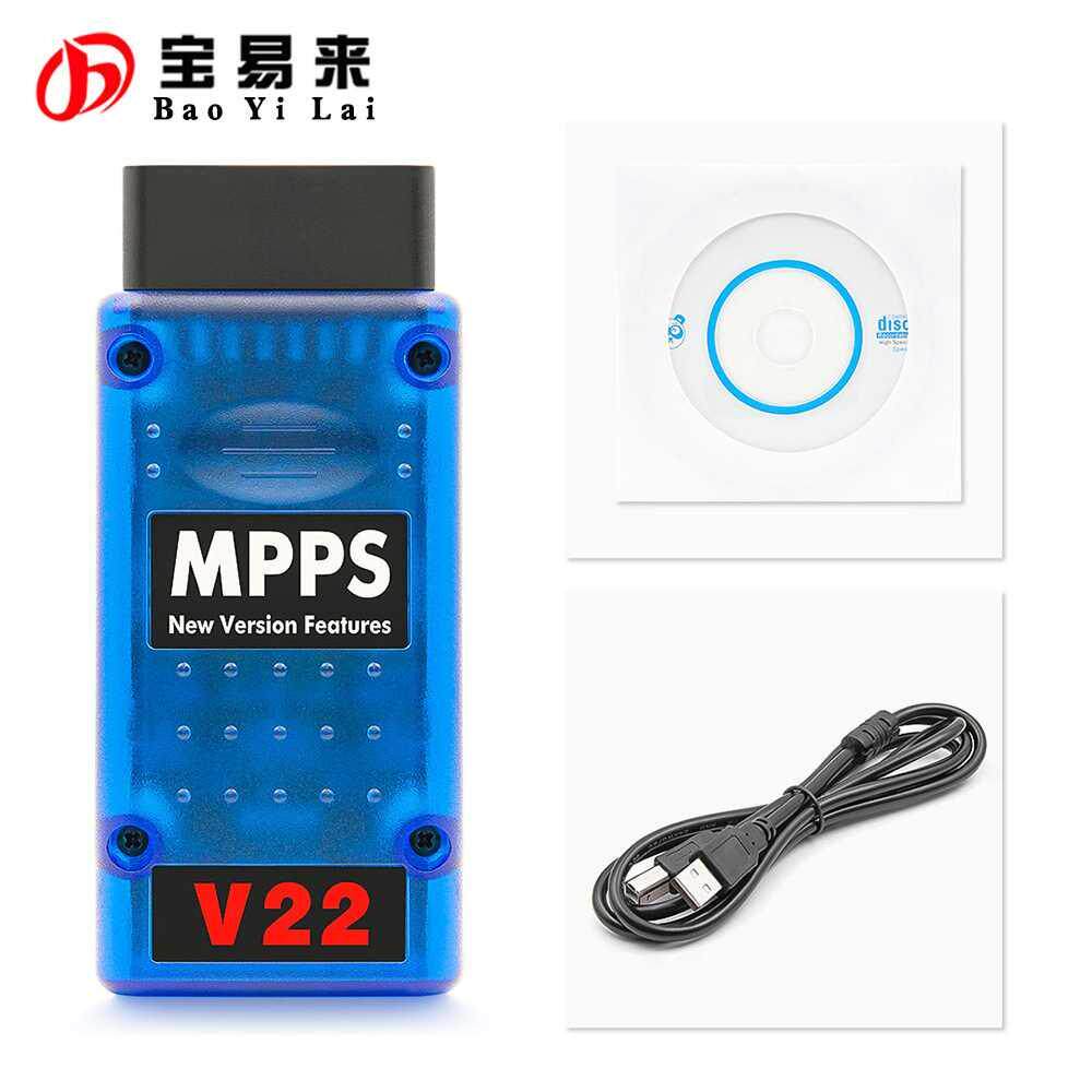 MPPS V22 Master ecu Tricore Cable 不锁机 多语言无次数点数限