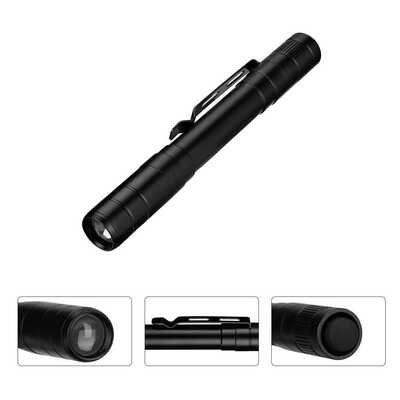 铝合金笔灯2AAA电池7号手电筒笔灯强光远射迷你LED便携手握式随身