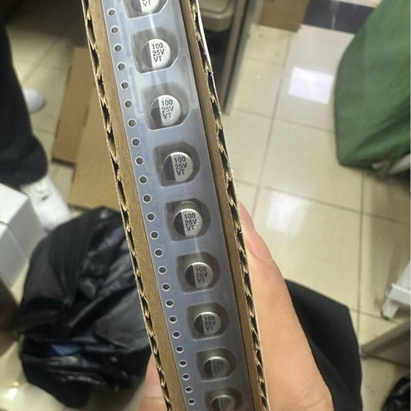 贴片铝电解电容100UF 25V 6.3*7.7 /25V100UF 6.3*7.7 现货秒发