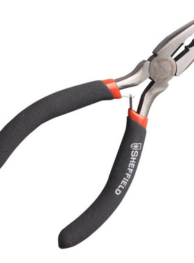 钢盾S035001 迷你钢丝钳老虎钳电子剪切钳麻柄4.5英寸