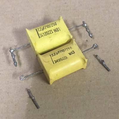 拆机 德国 西德黄脸婆 2.2UF 250V 德律风根 粗铜脚 发烧分频电容