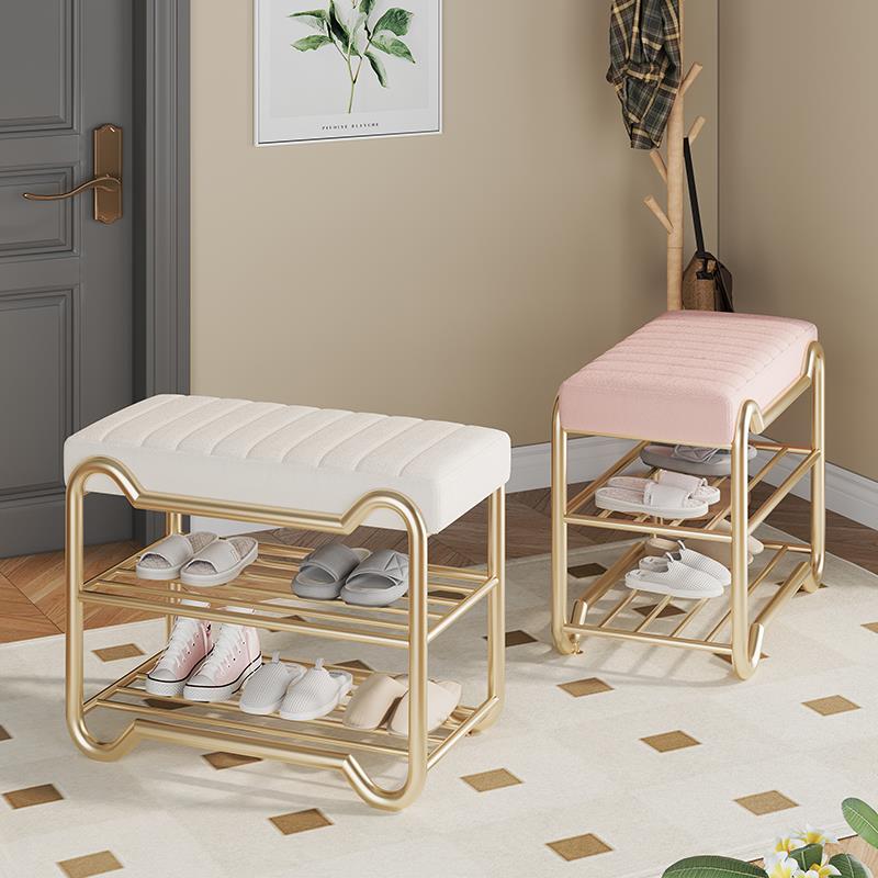 入户门鞋架双层迷你新款简易收纳架卫生间浴室拖鞋架家用门后架子