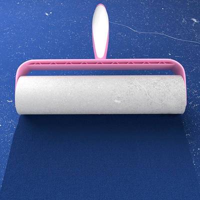 19cm粘毛器滚筒可撕式大号床上除毛刷毛滚刷家用卷筒卫生纸去粘沾