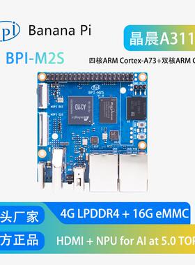 香蕉派BPI-M2S开发板 A311D与S922X双选择开源学习评估板