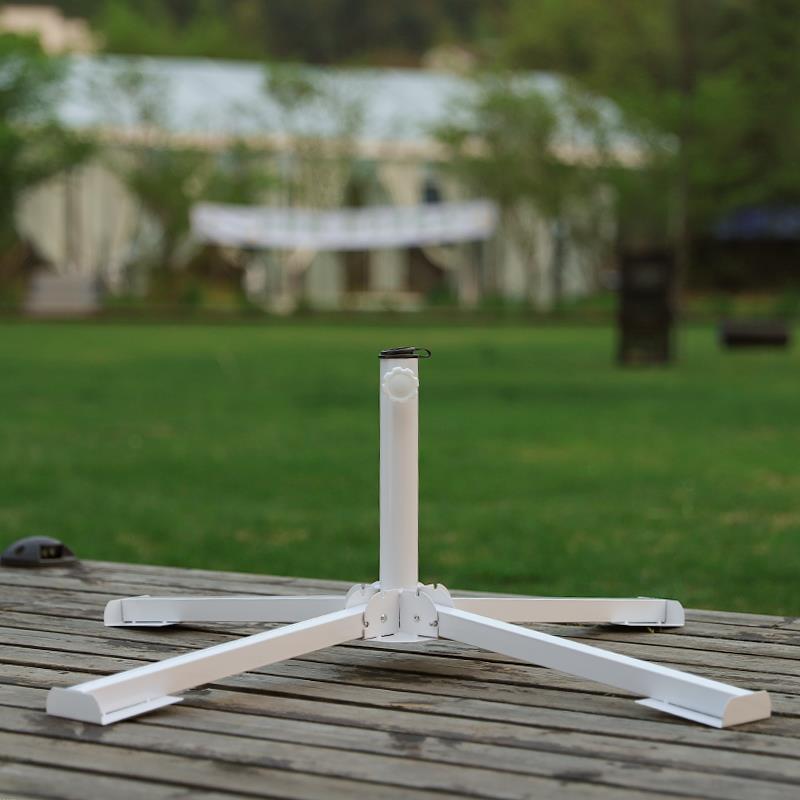 户外沙滩伞遮阳伞摆摊伞雨伞底座可折叠收纳十字太阳伞三角支架底