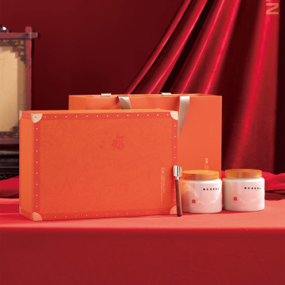 春节新款陶瓷罐茶叶礼盒空盒红茶金骏眉高档古树红茶包装盒空盒