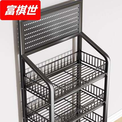厨房置物架蔬菜落地移动小推车多层收纳架家用果蔬多功能放菜架子