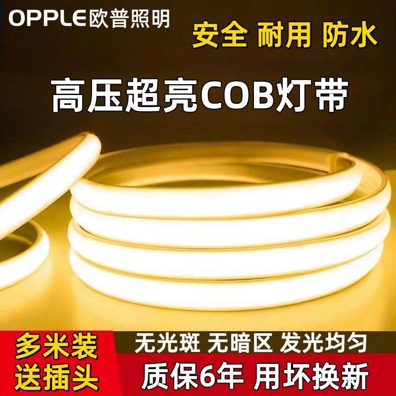 cob高压灯带柔软灯条led室内悬吊式天花板饭厅室外户外工程防水22,家装灯饰光源,室外LED灯带,淘宝优惠券,粉丝福利购,淘宝优惠卷