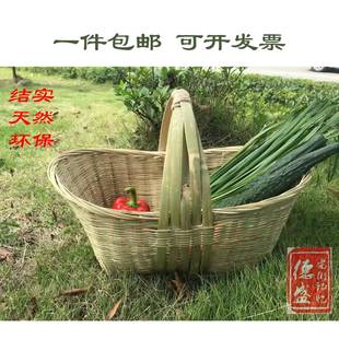 四川纯手工编制竹编手提竹篮竹编菜篮子家用环保购物篮收纳篮水果