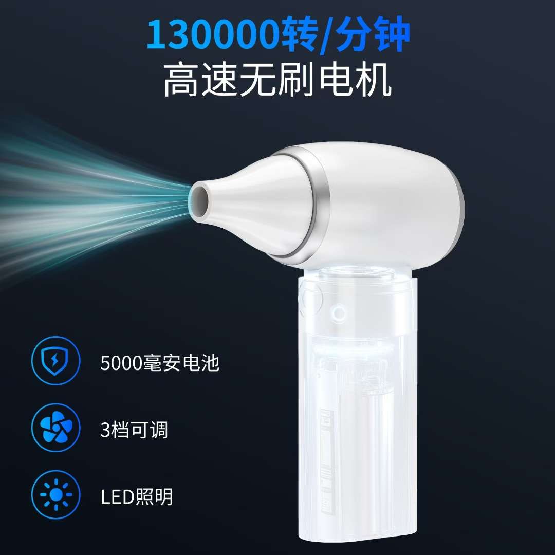 亚马逊迷你暴力涡轮风扇手持高速风扇露营照明吹风机随身吹雪机