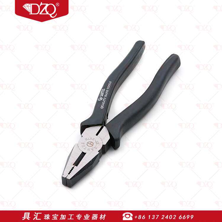 7寸黑色老虎钳钢丝钳工具钳多功能省力钳子精钢钳断线切线家用钳