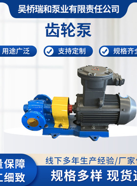 瑞和泵业KCB-551.5KW导热油泵不阻塞无泄漏热油循环齿轮泵