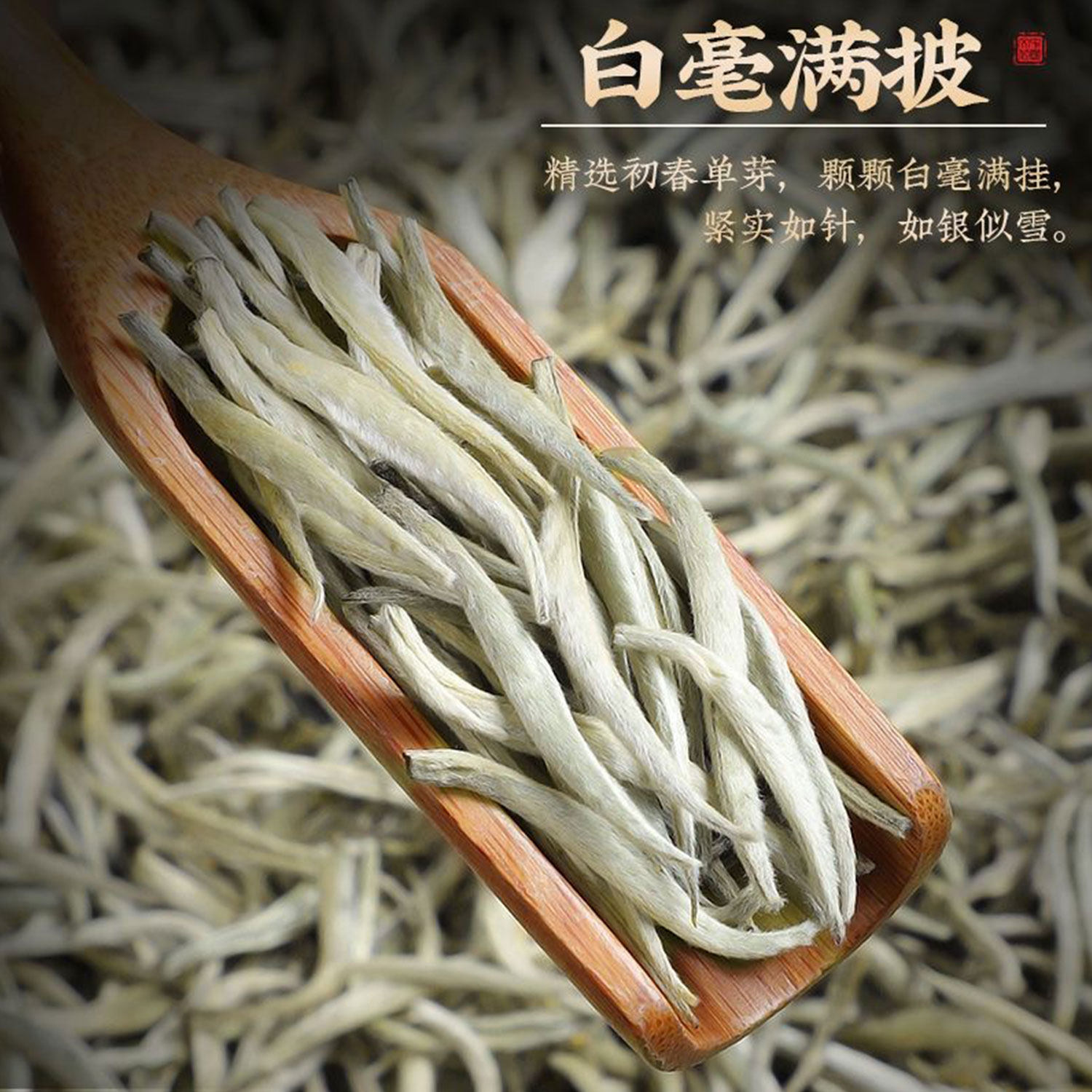 2025年新茶白毫银针茶叶云南古树明前春茶特级单芽头散茶叶500克