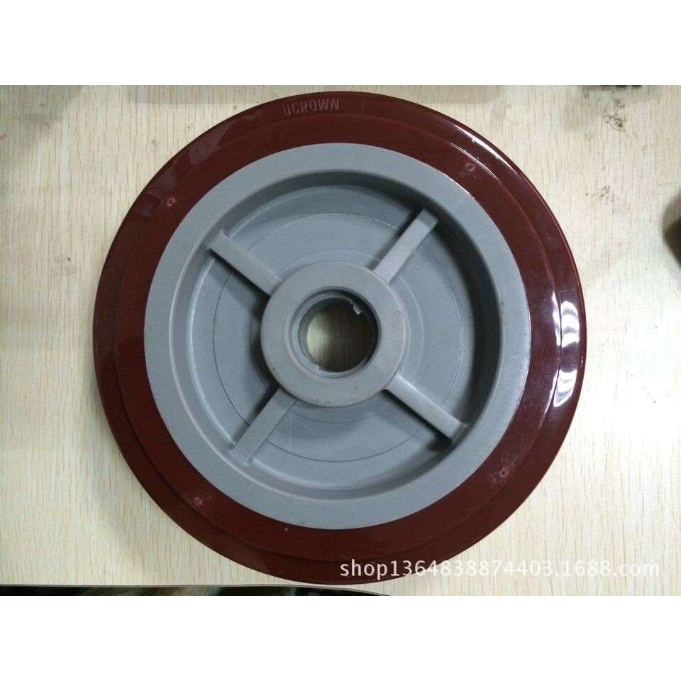 脚轮 8寸重型聚氨脂单轮优冠脚轮静音轮PU轮推车轮子