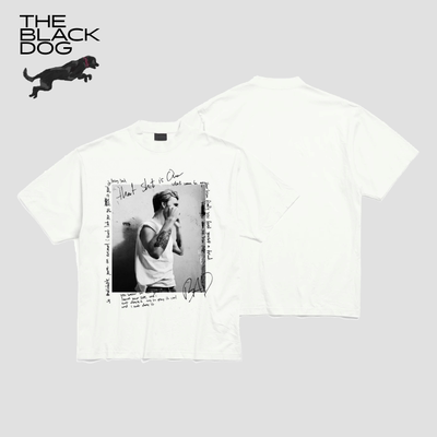 HANDWRITTEN手写信夏季短袖T恤黑狗THEBLACKDOG嘿犬复古潮流小众