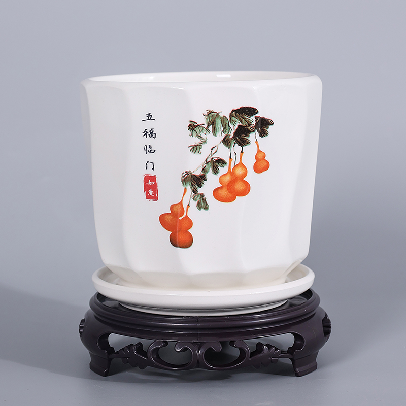 大口径蝴蝶兰透气花盆