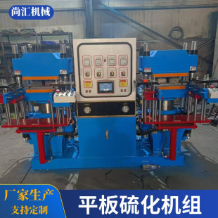 实验室用硫化机100吨橡胶自动硫化机源头厂家 平板硫化机组