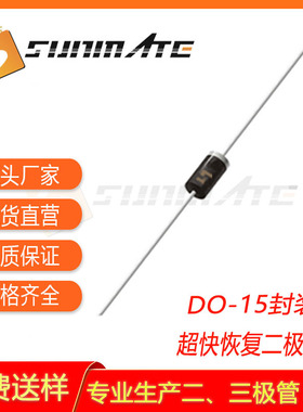 超快恢复二极管  ER202 ER203 ER204 ER206 直插 DO-15封装