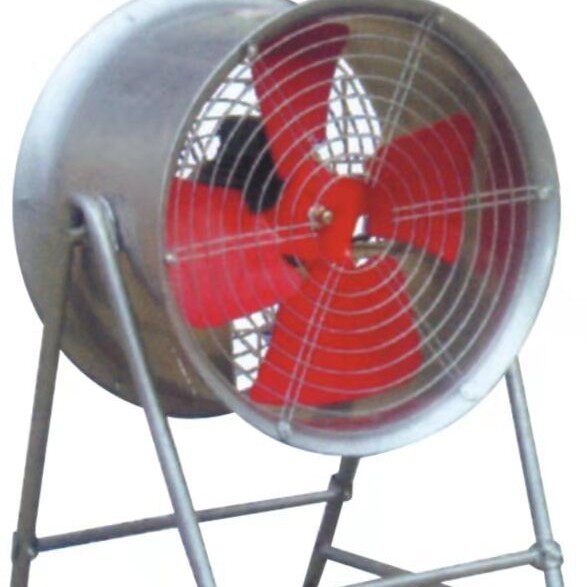 管道圆筒岗位摇头换气扇抽风机工业排气岗位圆桶风机可移动风机