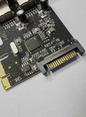 转双端口USB扩展卡转一拖二转接卡PCI-E USB 3.0 ASM1042高速台式