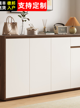 鞋柜家用门口室内新款2025走廊外收纳玄关柜多层入户楼道鞋架实木