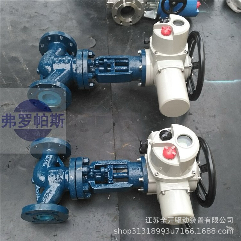 开关型一体化电动法兰截止阀 铬钼钢耐高温腐蚀 J941Y-100I DN50