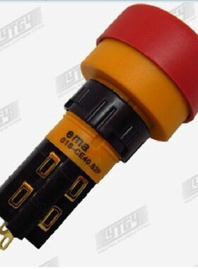 伊玛16mm 带灯急停开关LED DC6/12/24V 2a2b