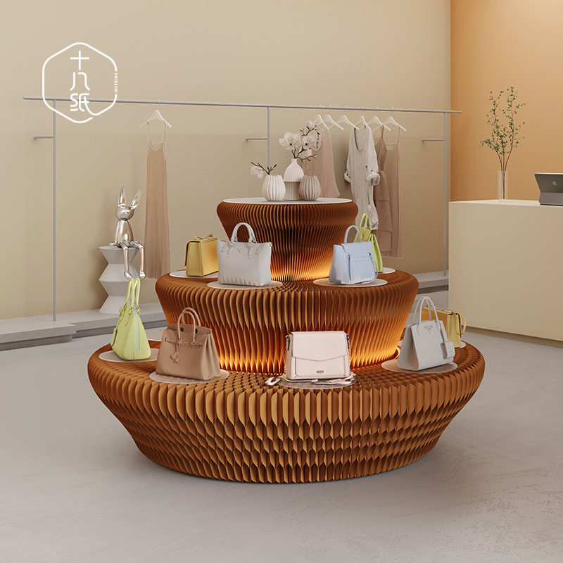 十八纸展示架装饰置物架陈列中岛展台商用门店创意展览台展会装置,模玩/动漫/周边/娃圈三坑/桌游,文化/体育周边,淘宝优惠券,粉丝福利购,淘宝优惠卷