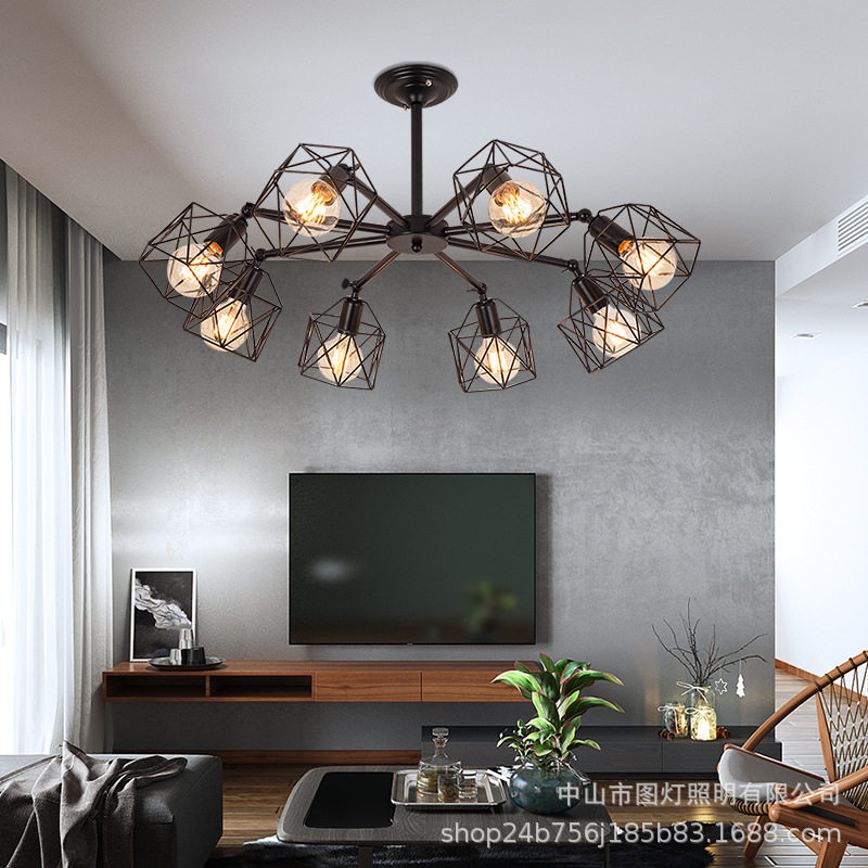 北欧黑色复古吸顶灯美式简约铁艺灯具餐厅书房咖啡馆清吧吸顶灯具,模玩/动漫/周边/娃圈三坑/桌游,文化/体育周边,淘宝优惠券,粉丝福利购,淘宝优惠卷