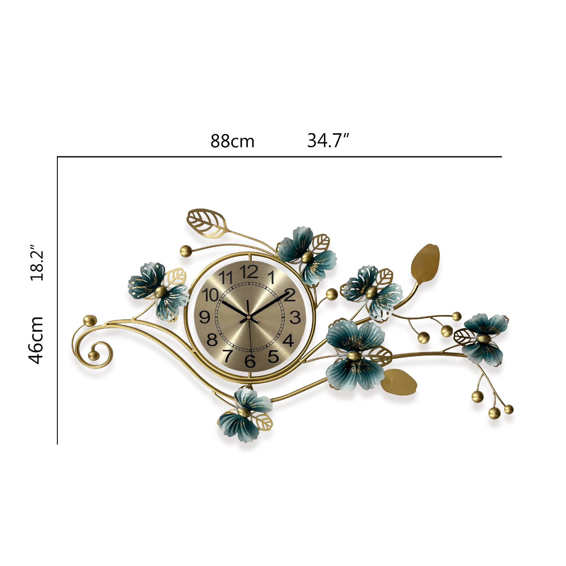 北欧家居挂钟 铁艺壁挂时钟装饰客厅背景沙发壁饰 民宿装饰,模玩/动漫/周边/娃圈三坑/桌游,文化/体育周边,淘宝优惠券,粉丝福利购,淘宝优惠卷