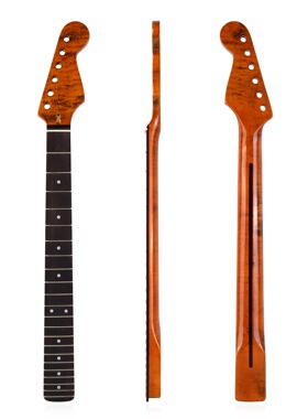 [ST搽色亮光]22品玫瑰木指板吉他琴柄琴颈for ST Strat-牛骨上枕