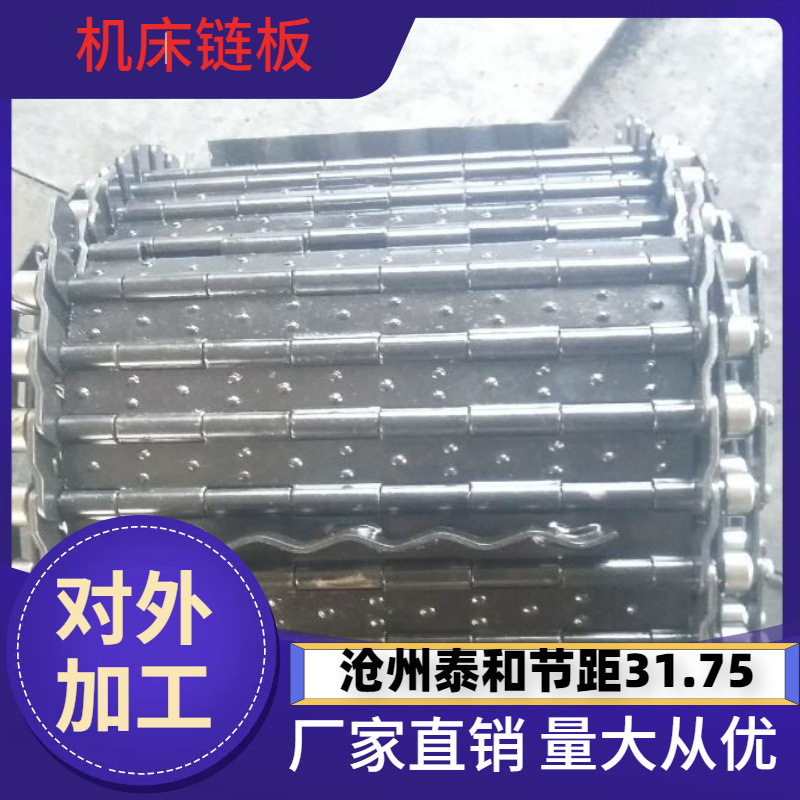 供应812平顶直链 不锈钢链板31.75 黑色碳钢链板 38.1链板输送 链