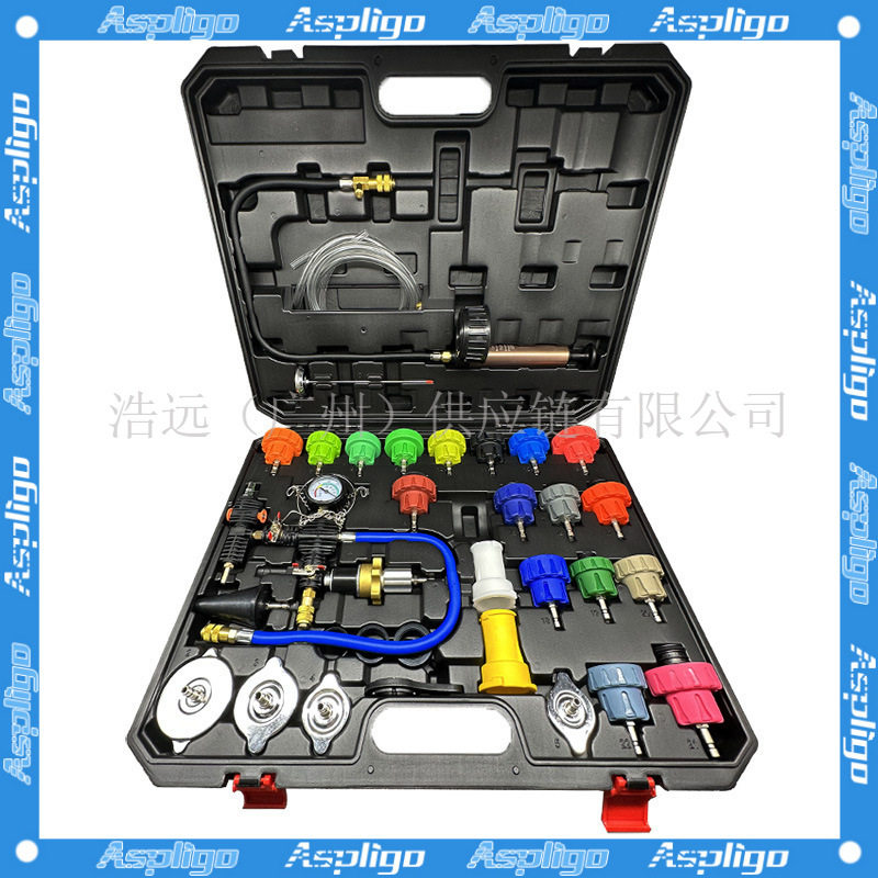 汽车水箱打压测漏工具防冻液更换加注器真空冷却液压力表