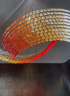 亚克力吊灯酒店别墅工程灯大堂现代个性艺术创意灯售楼部沙盘灯饰