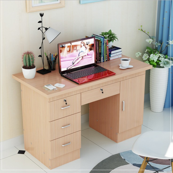 厂家简约现代书房台式带抽屉电脑桌 职员单人办公桌 家具批发