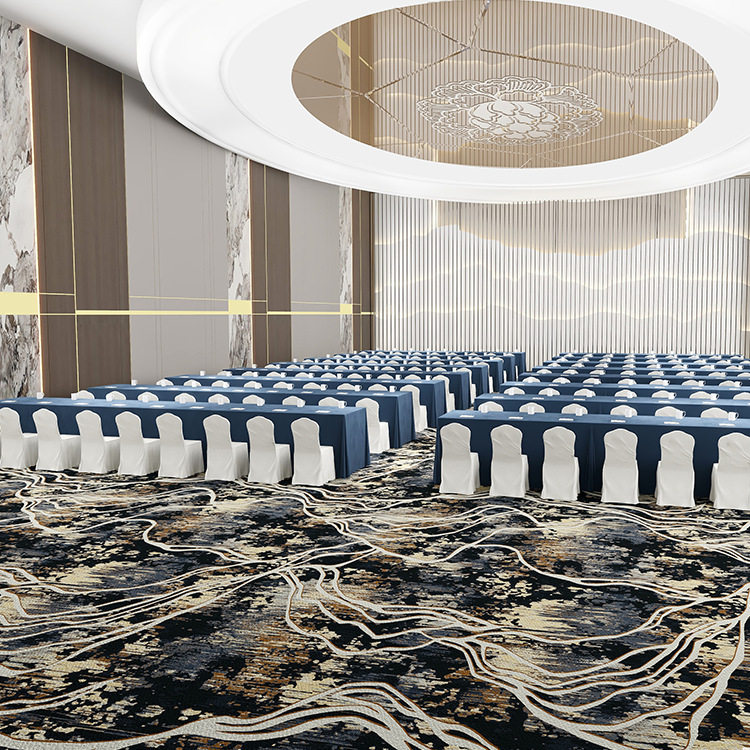 商务会议酒店多功能大厅用阿克明地毯静音能力优秀