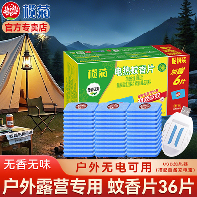 榄菊蚊香片户外专用配usb加热器