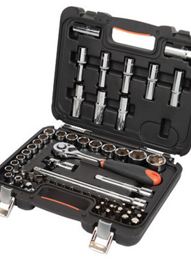 钢盾工具 58件12.5mm系列套筒组套 机修汽修套装S010058
