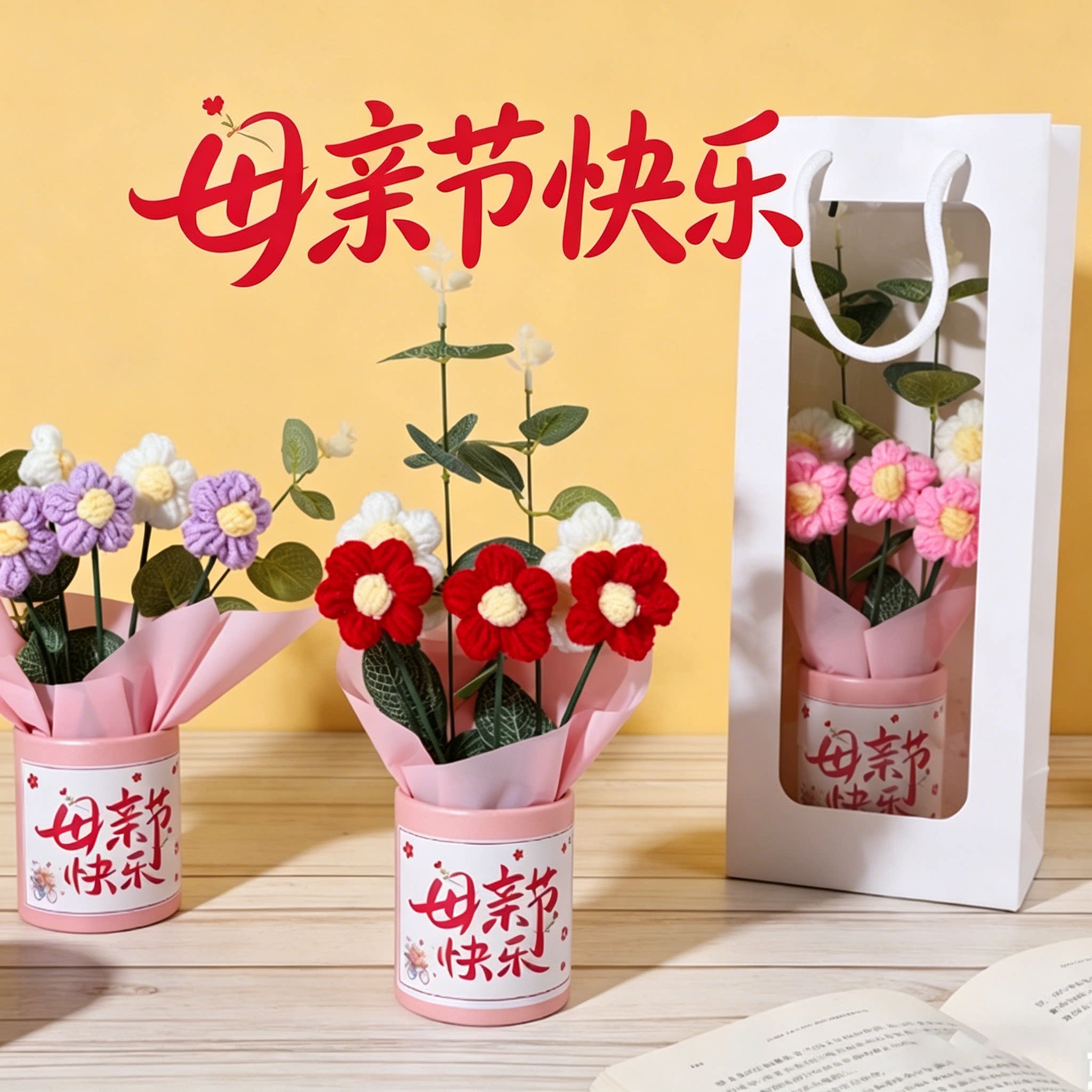母亲节送妈妈永生花束礼盒图片