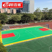 欧百娜悬浮地板篮球场室外拼装地板羽毛球场地户外幼儿园悬浮地垫