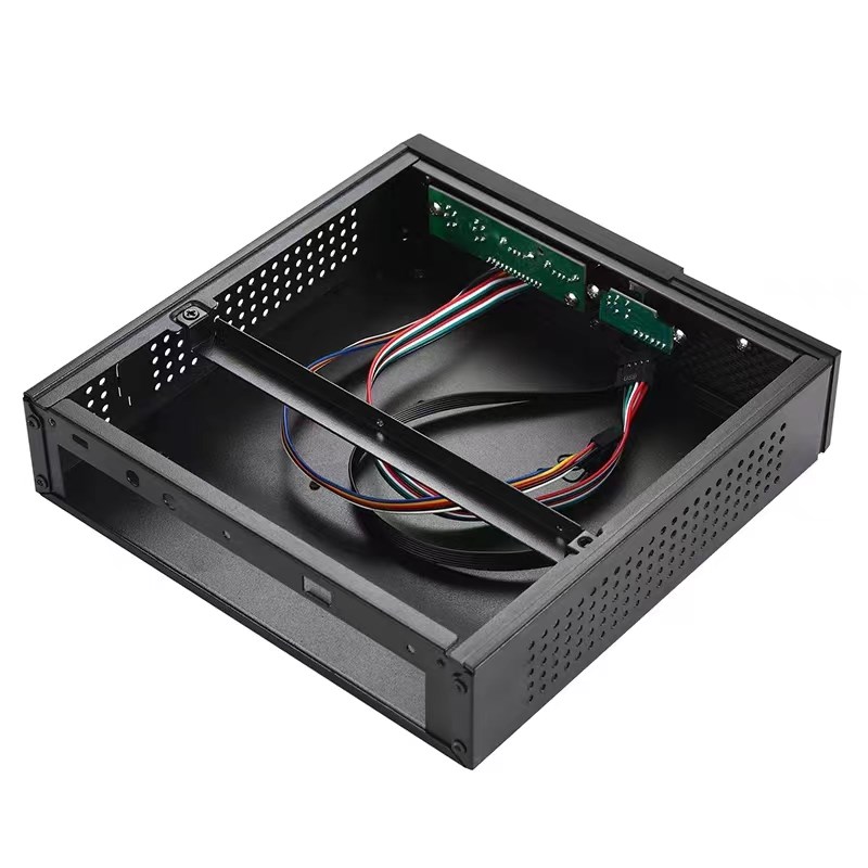 SKTC TX02迷你半高45mm厚小机箱支持thin mini itx一体机主板1.6L