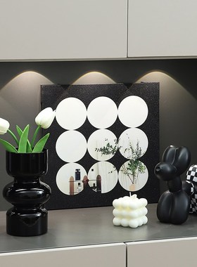 现代简约客厅电视餐边柜装饰品摆件高级感小众入户玄关鞋柜装饰画